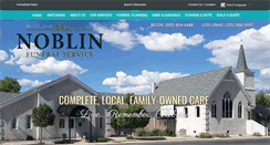 Desktop Screenshot of noblinfuneralservice.com